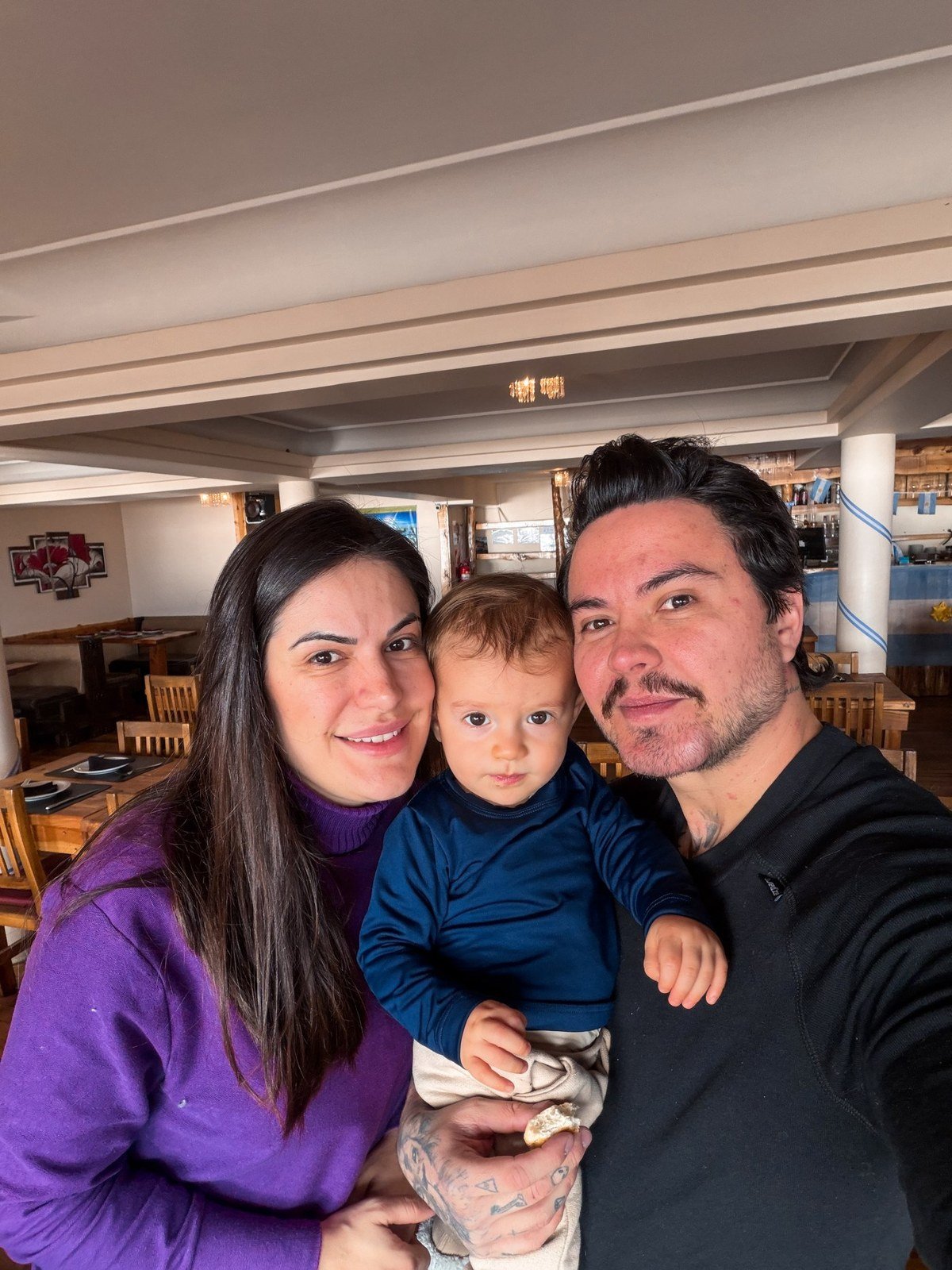 Jantar em família em Bariloche