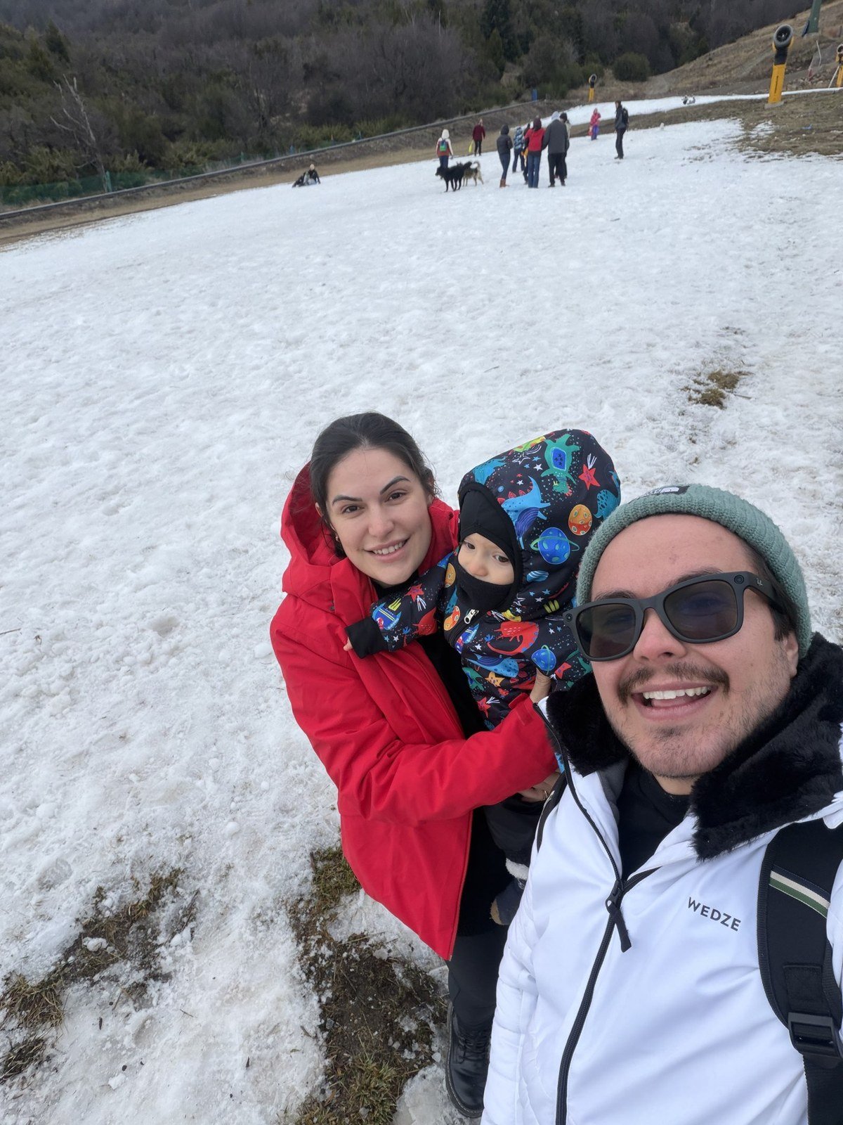 Dia de neve em família